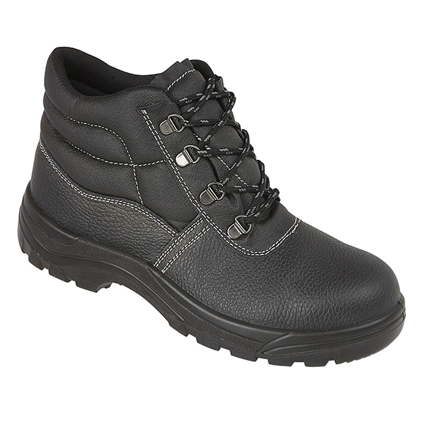 Nite Vision Hi Vis Lace Up Steel Toe Safety Boot - Black